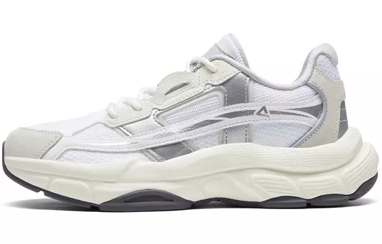 Кроссовки PEAK Rings Chunky Sneakers Women's Low-top Beige / Large White, белый