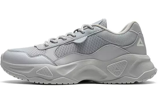 Кроссовки PEAK Simple Line Lifestyle Shoes Men Low-top Ice Grey, серый
