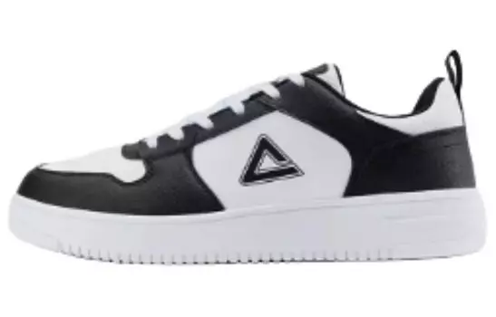 Кроссовки PEAK Skateboarding Shoes Men Low-top Black/White, черный/белый