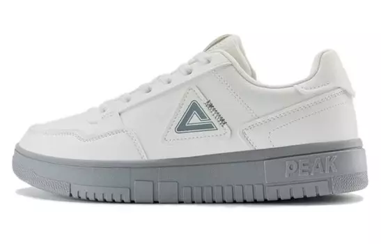 Кроссовки PEAK Skateboarding Shoes Men Low-top White/gray, белый/серый