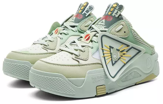 Кроссовки PEAK Skateboarding Shoes Men Low-top Sprouts Green, зеленый