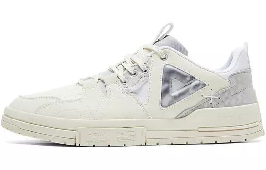 Кроссовки PEAK Skateboarding Shoes Men Low-top Light Gray/off-white, светло-серый