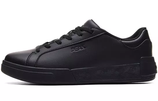 Кроссовки PEAK Skateboarding Shoes Men Low-top Black, черный