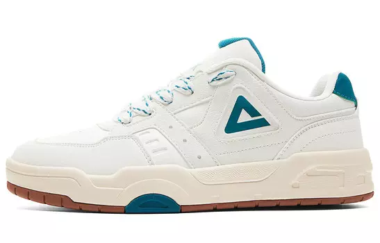 Кроссовки PEAK Skateboarding Shoes Men Low-top Dark Blue, белый