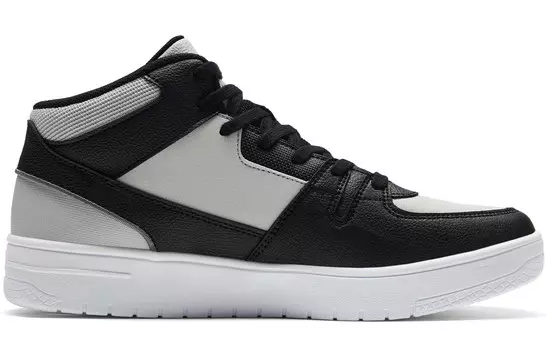 Кроссовки PEAK Skateboarding Shoes Men Low-top Black Light Gray, черный