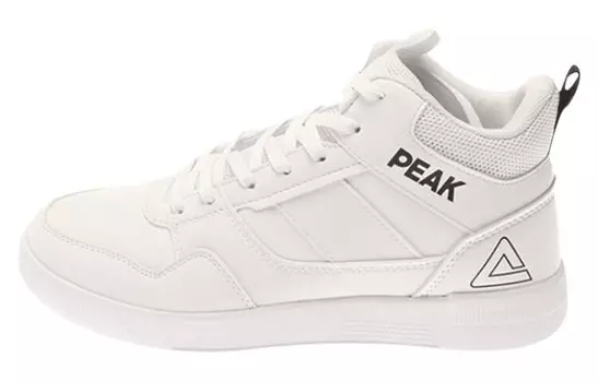 Кроссовки PEAK Skateboarding Shoes Unisex High-top White, белый
