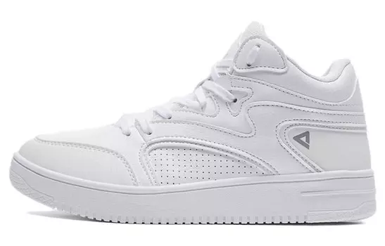 Кроссовки PEAK Skateboarding Shoes Women's High-top White, белый