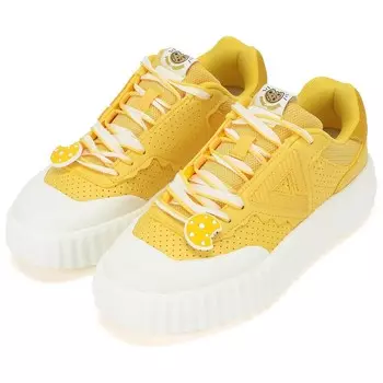 Кроссовки PEAK Skateboarding Shoes Women's Low-top Yellow, цвет Cheese color