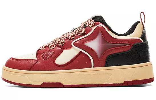 Кроссовки PEAK Skateboarding Shoes Women's Low-top Burgundy, цвет Burgundy