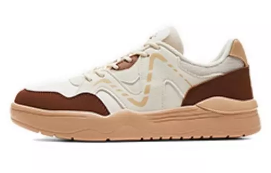 Кроссовки PEAK Skateboarding Shoes Women's Low-top Off-white, бежевый