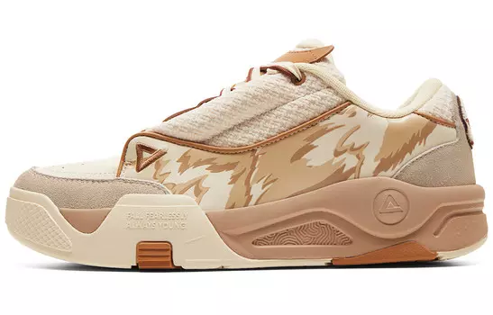 Кроссовки PEAK Skateboarding Shoes Women's Low-top Khaki, хаки