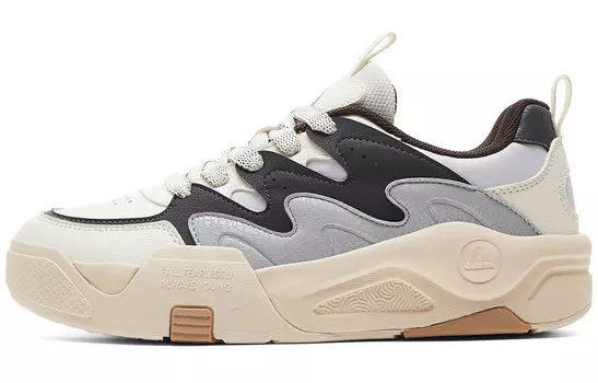 Кроссовки PEAK Skateboarding Shoes Women's Low-top Ultralight White/grey