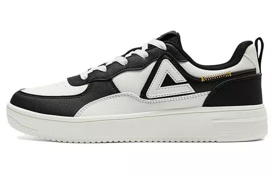 Кроссовки PEAK Skateboarding Shoes Women's Low-top Black/Beige, черный