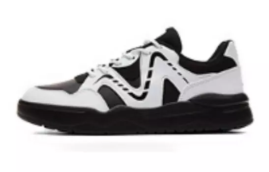 Кроссовки PEAK Skateboarding Shoes Women's Low-top Black/White, черный/белый