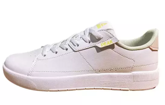 Кроссовки PEAK Skateboarding Shoes Women's Low-top Big White/rose Pink, белый