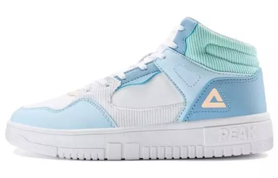 Кроссовки PEAK Skateboarding Shoes Women's Mid-top White/Royal Blue