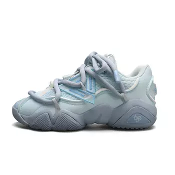 Кроссовки PEAK State Pole 6371 Lifestyle Shoes Women's Low-top Blue, цвет Water orchid