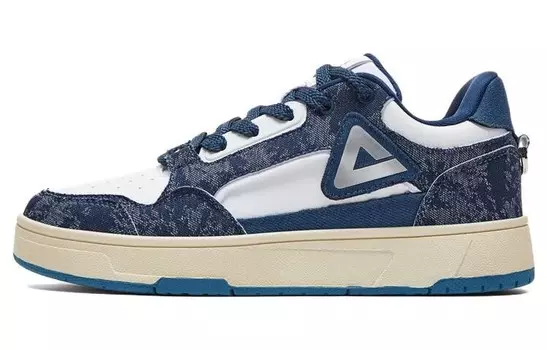Кроссовки PEAK State Pole Pictorial Skateboarding Shoes Unisex Low-top Blue/White, синий