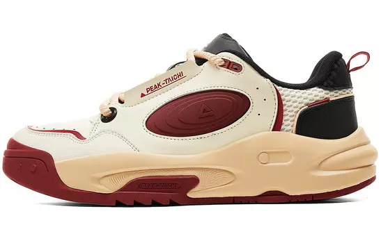 Кроссовки PEAK State Pole Roaming Skateboarding Shoes Men Low-top Red/Khaki, красный