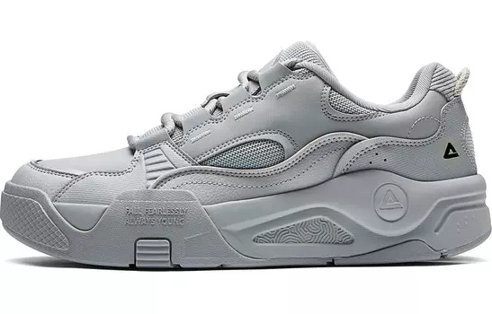 Кроссовки PEAK State Pole Roaming Skateboarding Shoes Men Low-top White/Gray, белый/серый
