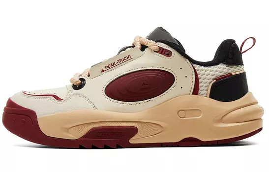 Кроссовки PEAK State Pole Roaming Skateboarding Shoes Women's Low-top Red Khaki, красный