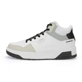 Кроссовки PEAK Taichi 910 Lifestyle Shoes Men High-top Black/White/Gray, черный/белый/серый