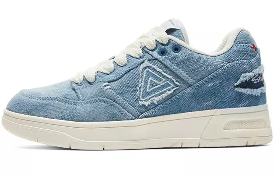 Кроссовки PEAK Taichi 910 Skateboarding Shoes Women's Low-top Denim Blue, синий