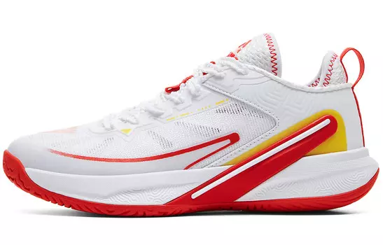 Кроссовки PEAK Training Shoes Women's Low-top Great White/PEAK Red, красный