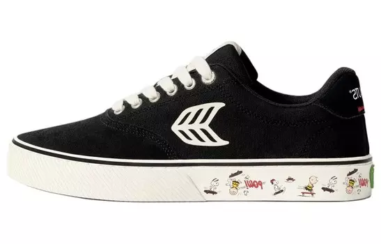 Кроссовки Peanuts X CARIUMA Skateboarding Shoes Unisex Low-top Black, черный