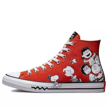 Кроссовки peanuts x chuck taylor all star 'red white black' Converse, красный