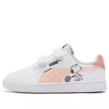Кроссовки peanuts x shuffle 'woodstock - white apricot' Puma, белый