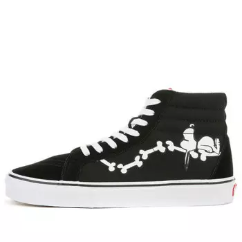 Кроссовки peanuts x sk8-hi reissue 'snoopy bones' Vans, черный