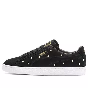 Кроссовки pearl studs suede 'white black gold' Puma, белый