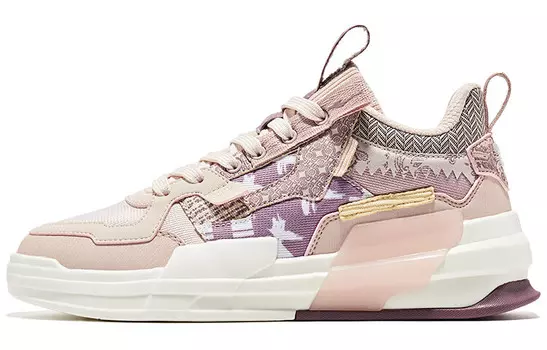 Кроссовки Peerless Master Skateboard Shoes Women's Low-Top Yam Gray / Fog Purple Erke