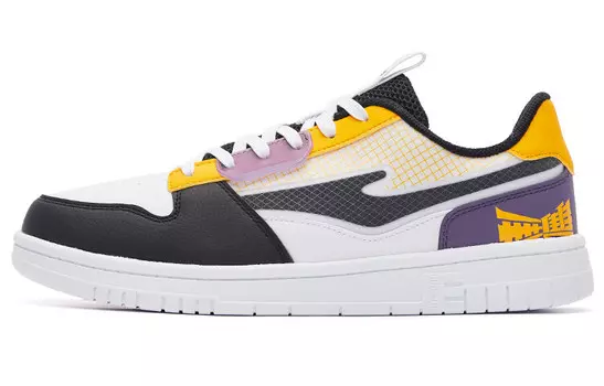 Кроссовки Peerless Master Skateboarding Shoes Men Low Top White/Hibiscus Purple Erke