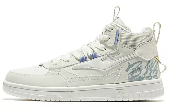 Кроссовки Peerless Master Skateboarding Shoes Women's High-top White/фиолетовые Erke