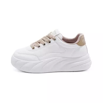 Кроссовки Pelochi Skateboarding Shoes Women's Low-top, бежевый/черный