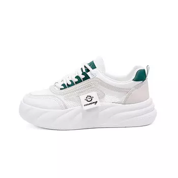 Кроссовки Pelochi Skateboarding Shoes Women's Low-top, зеленый