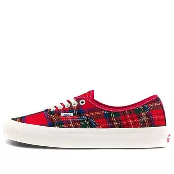 Кроссовки pendleton x authentic 44 dx 'anaheim factory - tartan' Vans, красный