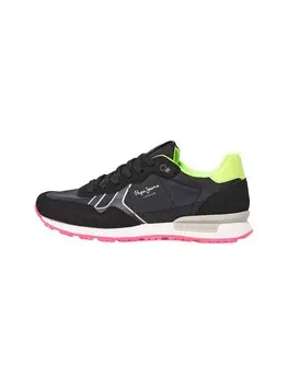 Кроссовки Pepe Jeans Brit Neon, черный