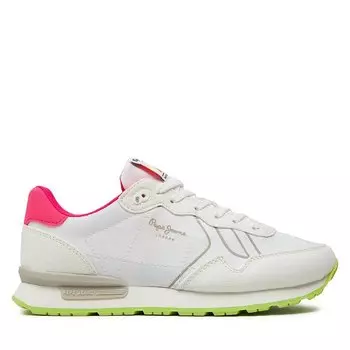 Кроссовки Pepe Jeans Brit Neon W PLS40011 White 800, белый
