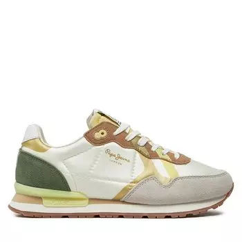 Кроссовки Pepe Jeans Brit Print W PLS40010 White 800, белый