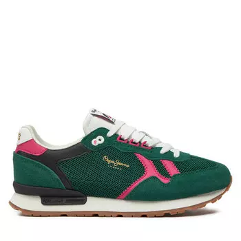 Кроссовки Pepe Jeans Brit Retro W PLS40008 Ivy Green 673, зеленый