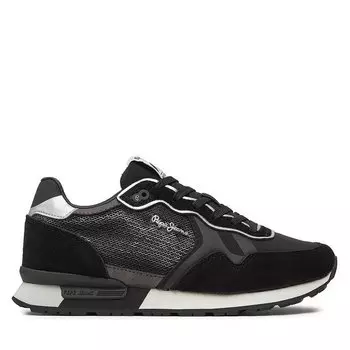 Кроссовки Pepe Jeans Brit Sequins W PLS40009 Black 999, черный