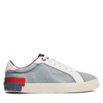 Кроссовки Pepe Jeans Kenton Denim W PLS31442 Factory Blue 560, синий
