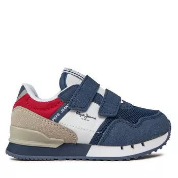 Кроссовки Pepe Jeans London Urban Bk PBS40004 Navy 595, цветной/темно-синий
