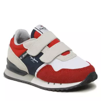 Кроссовки Pepe Jeans LondonMay Bk, цветной/красный