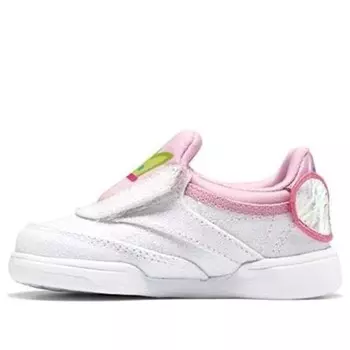 Кроссовки peppa pig x club c slip-on 4 toddler 'icono pink' Reebok, белый