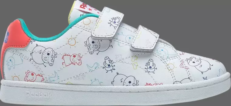 Кроссовки peppa pig x royal complete little kid 'family pigs' Reebok, белый
