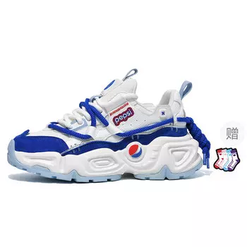 Кроссовки Pepsi Jelly Color Series Chunky Sneakers Unisex Low-top, белый/голубой